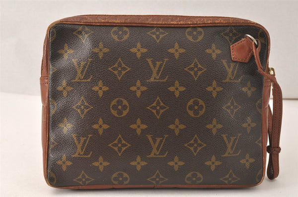 Authentic Louis Vuitton Monogram Pochette Sport Clutch Hand Bag Old Model 5120K