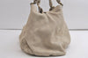 Authentic GUCCI Guccissima Abbey Shoulder Tote Bag GG Leather 189835 White 5121K