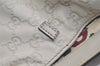Authentic GUCCI Guccissima Abbey Shoulder Tote Bag GG Leather 189835 White 5121K