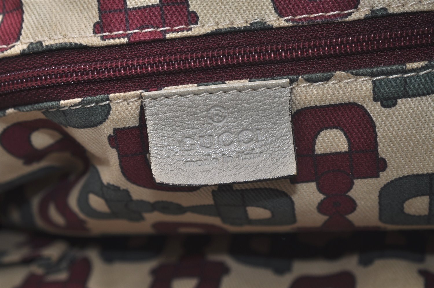 Authentic GUCCI Guccissima Abbey Shoulder Tote Bag GG Leather 189835 White 5121K