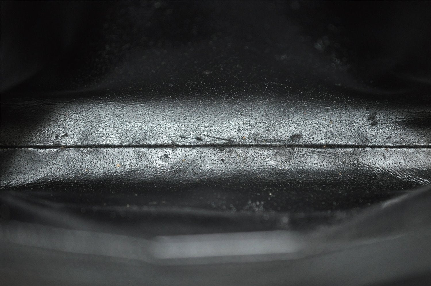 Authentic GUCCI Vintage Hand Tote Bag Purse Leather 0000812 Black 5122I