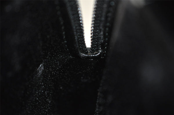 Authentic GUCCI Vintage Hand Tote Bag Purse Leather 0000812 Black 5122I