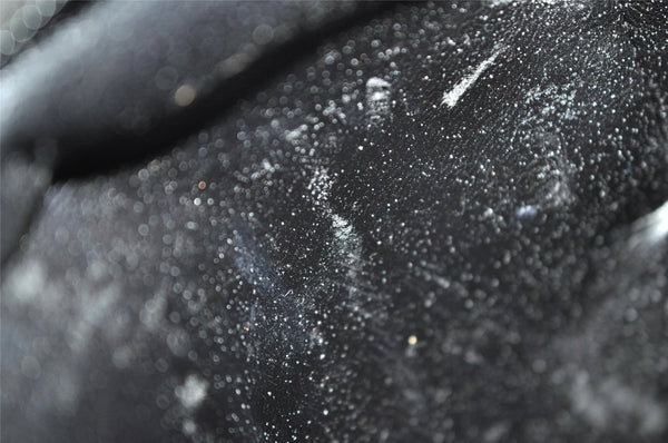 Authentic GUCCI Vintage Hand Tote Bag Purse Leather 0000812 Black 5122I