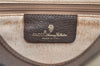 Authentic GUCCI Vintage Clutch Hand Bag Purse GG PVC Leather Brown 5122K