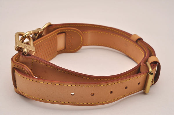 Authentic Louis Vuitton Leather Shoulder Strap Beige 35.4-42.5" LV 5123J