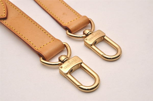 Authentic Louis Vuitton Leather Shoulder Strap Beige 35.4-42.5" LV 5123J