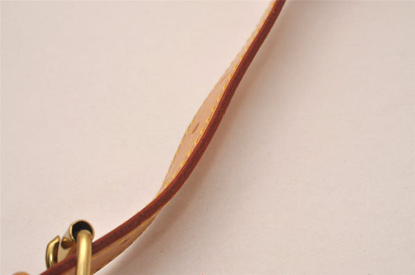 Authentic Louis Vuitton Leather Shoulder Strap Beige 35.4-42.5" LV 5123J