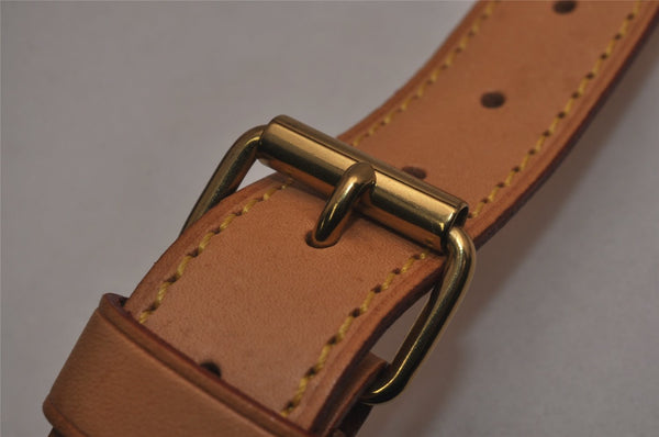 Authentic Louis Vuitton Leather Shoulder Strap Beige 35.4-42.5" LV 5123J