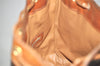 Authentic CELINE Macadam Blason Shoulder Drawstring Bag PVC Leather Brown 5123K