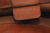 Authentic CELINE Macadam Blason Shoulder Drawstring Bag PVC Leather Brown 5123K