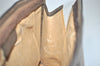 Authentic GUCCI Web Sherry Line Clutch Hand Bag Purse GG PVC Leather Brown 5124I