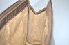 Authentic GUCCI Web Sherry Line Clutch Hand Bag Purse GG PVC Leather Brown 5124I