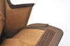 Authentic GUCCI Web Sherry Line Clutch Hand Bag Purse GG PVC Leather Brown 5124I