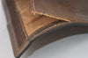 Authentic GUCCI Web Sherry Line Clutch Hand Bag Purse GG PVC Leather Brown 5124I