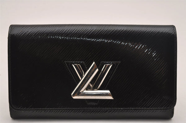 Auth Louis Vuitton Epi Electric Portefeuille Twist Wallet Black M6117N LV 5124J