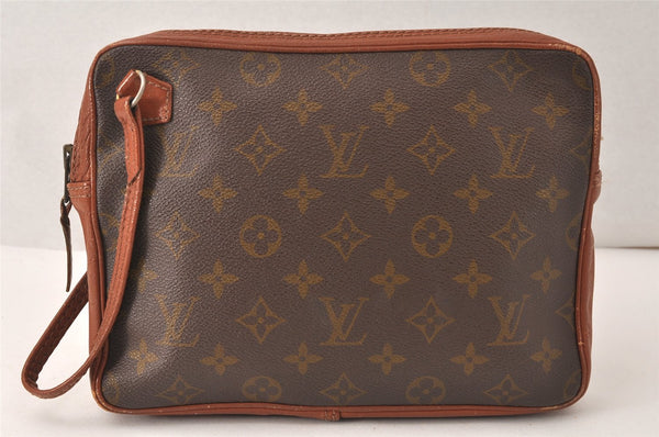 Authentic Louis Vuitton Monogram Pochette Sport Clutch Hand Bag Old Model 5124K