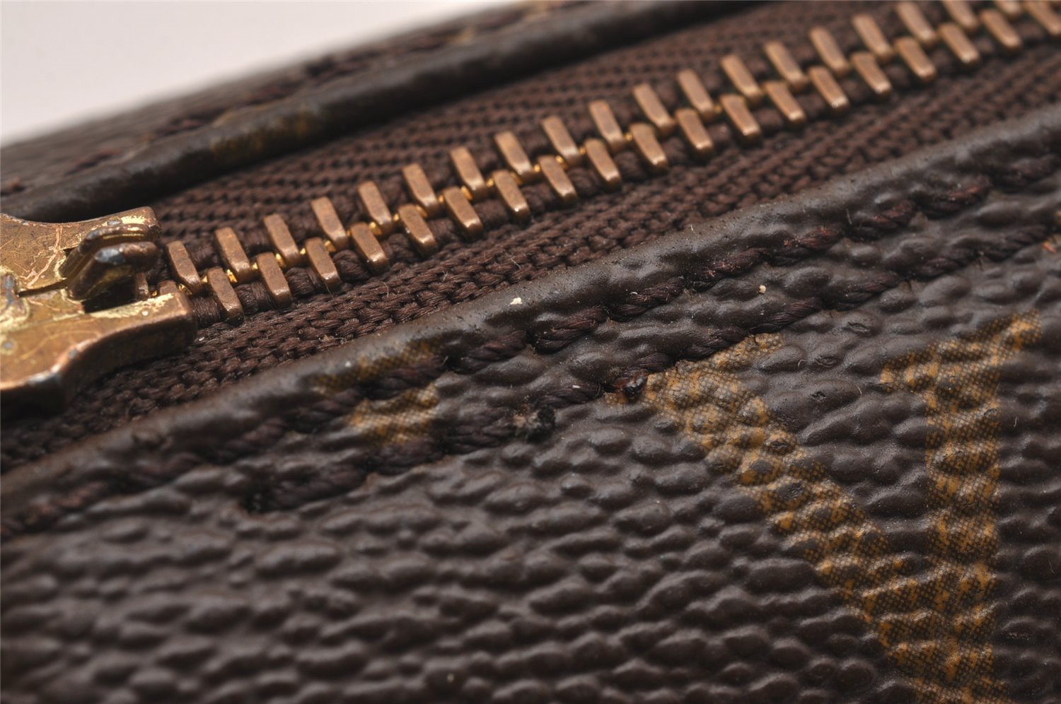 Authentic Louis Vuitton Monogram Papillon Pouch Old Model LV Junk 5125J