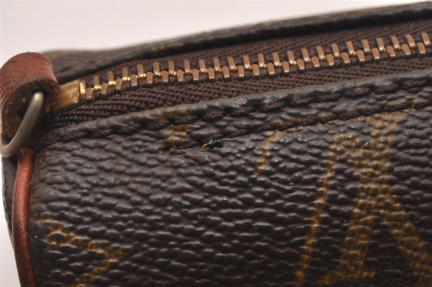 Authentic Louis Vuitton Monogram Papillon Pouch Old Model LV Junk 5125J