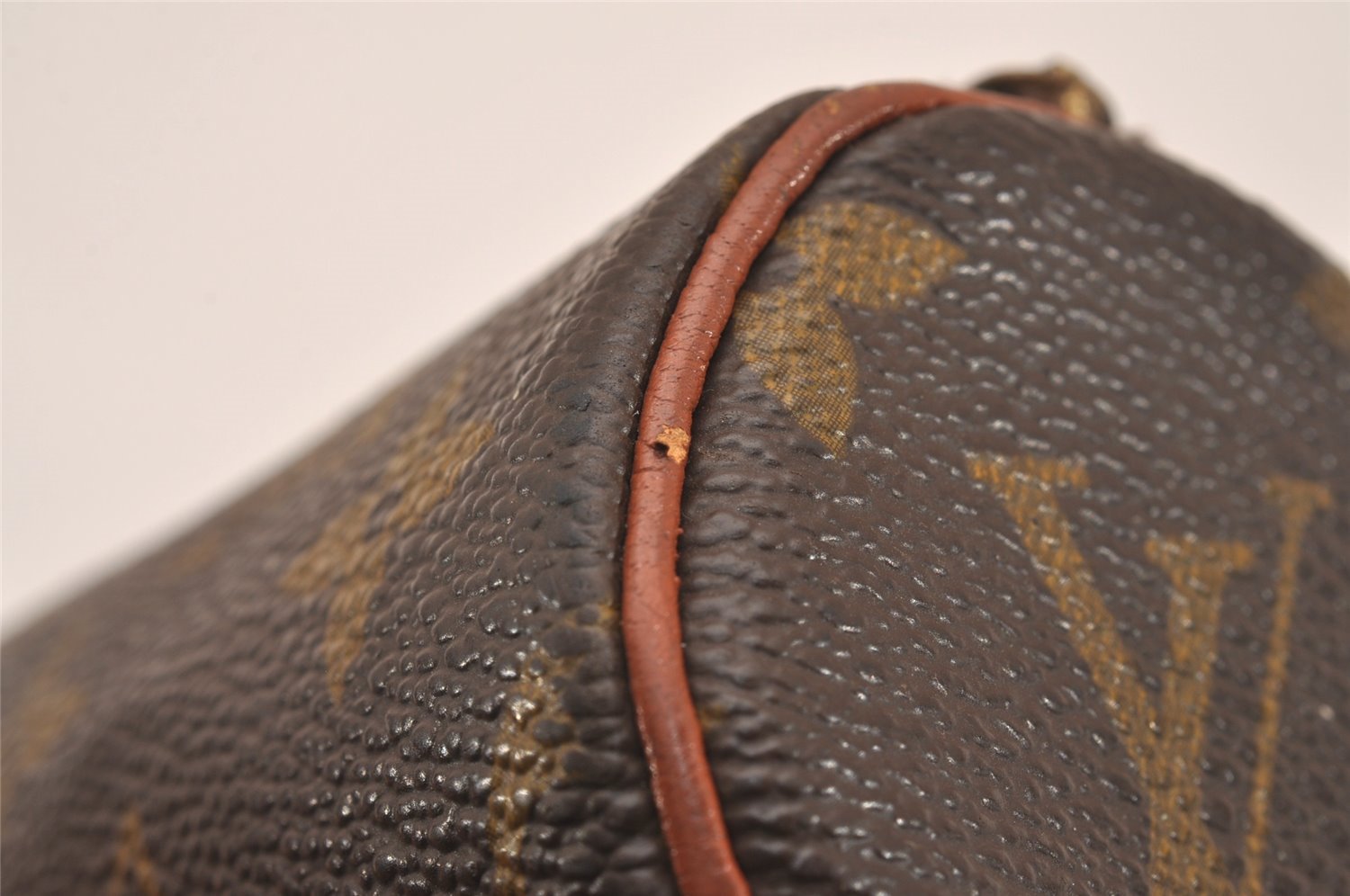 Authentic Louis Vuitton Monogram Papillon Pouch Old Model LV Junk 5125J