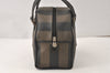 Authentic FENDI Pequin 2Way Hand Bag Purse PVC Leather Brown Black 5125K