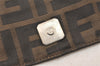 Authentic FENDI Zucca Vintage Shoulder Bag Purse Nylon Leather Brown 5126K