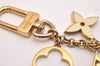 Authentic Louis Vuitton Fleur de Monogram Bag Charm Gold M65111 LV 5127J