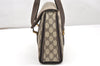 Authentic GUCCI Vintage Hand Bag Purse GG PVC Leather Brown Junk 5128K