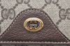 Authentic GUCCI Vintage Hand Bag Purse GG PVC Leather Brown Junk 5128K
