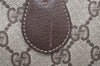 Authentic GUCCI Vintage Hand Bag Purse GG PVC Leather Brown Junk 5128K