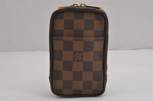 Authentic Louis Vuitton Damier Etui Okapi GM Camera Case Pouch N61737 LV 5129J