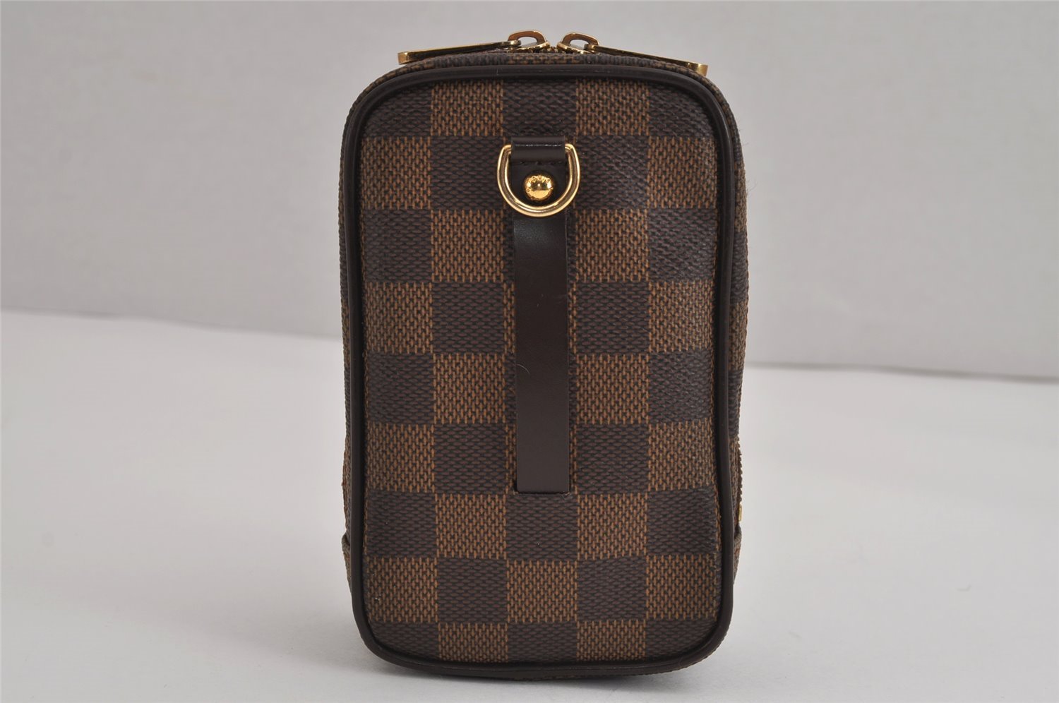 Authentic Louis Vuitton Damier Etui Okapi GM Camera Case Pouch N61737 LV 5129J