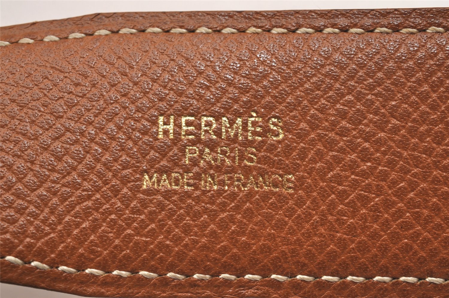 Authentic HERMES Constance Leather Belt Size 65cm 25.6