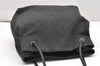 Authentic GUCCI Vintage Shoulder Tote Bag GG Canvas Leather 101341 Black 5130K