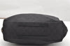 Authentic GUCCI Vintage Shoulder Tote Bag GG Canvas Leather 101341 Black 5130K