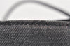 Authentic GUCCI Vintage Shoulder Tote Bag GG Canvas Leather 101341 Black 5130K