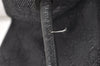 Authentic GUCCI Vintage Shoulder Tote Bag GG Canvas Leather 101341 Black 5130K
