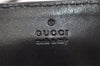 Authentic GUCCI Vintage Shoulder Tote Bag GG Canvas Leather 101341 Black 5130K