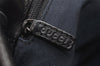 Authentic GUCCI Vintage Shoulder Tote Bag GG Canvas Leather 101341 Black 5130K