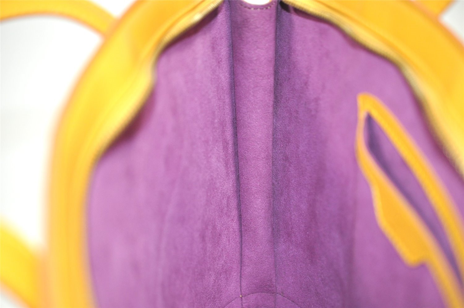 Authentic Louis Vuitton Epi Saint Jacques Hand Bag Yellow M52279 LV 5131I