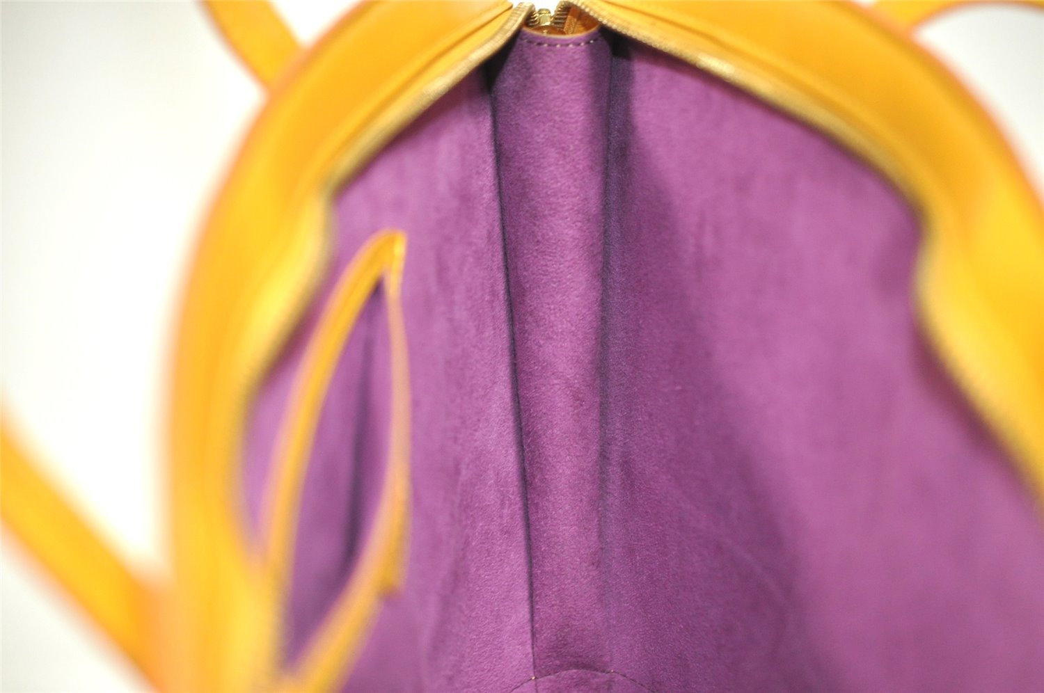 Authentic Louis Vuitton Epi Saint Jacques Hand Bag Yellow M52279 LV 5131I