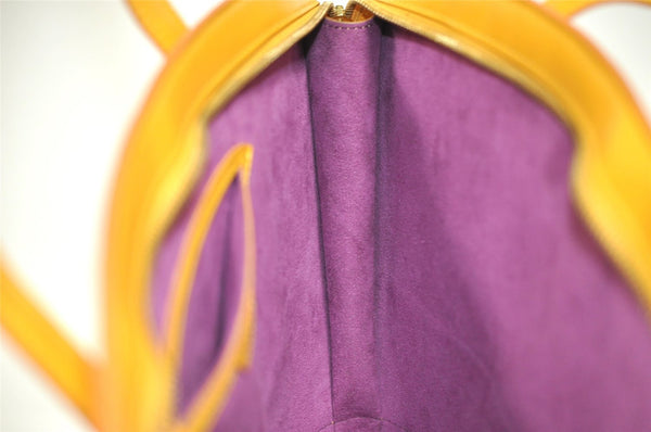 Authentic Louis Vuitton Epi Saint Jacques Hand Bag Yellow M52279 LV 5131I