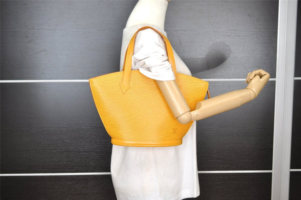 Authentic Louis Vuitton Epi Saint Jacques Hand Bag Yellow M52279 LV 5131I