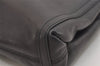 Authentic CELINE Vintage Clutch Hand Bag Purse Leather Black 5131J