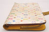 Auth Louis Vuitton Monogram Multicolor Portefeuille Insolite Wallet White 5132J