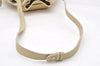 Authentic GUCCI Vintage Shoulder Drawstring Bag Leather Cream White Junk 5132K
