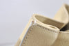 Authentic GUCCI Vintage Shoulder Drawstring Bag Leather Cream White Junk 5132K