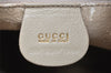 Authentic GUCCI Vintage Shoulder Drawstring Bag Leather Cream White Junk 5132K