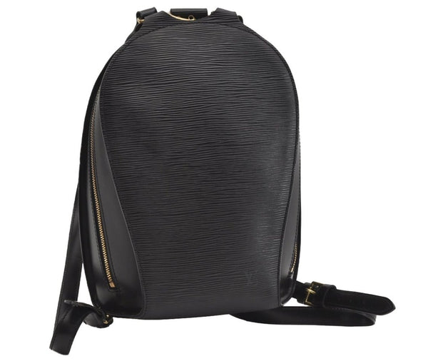 Authentic Louis Vuitton Epi Mabillon Backpack Black M52232 LV 5133J