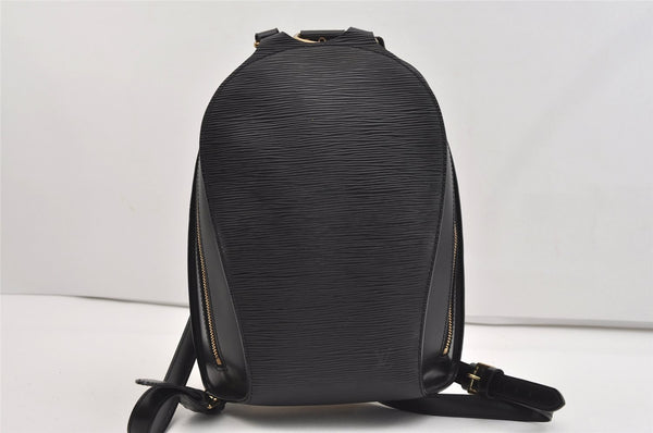 Authentic Louis Vuitton Epi Mabillon Backpack Black M52232 LV 5133J