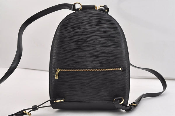 Authentic Louis Vuitton Epi Mabillon Backpack Black M52232 LV 5133J